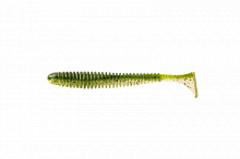 Приманка съедобная ALLVEGA "Skinny Tail" 8,75см 5г (5шт.) цвет green pumpkin