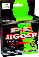 Леска плетеная SWD "PE Jigger" 0,3 100м (17,00кг, зеленая)