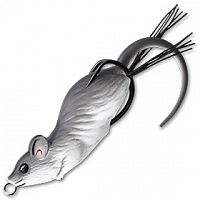 Приманка LiveTarget FIELD MOUSE пустотел. 60мм, 11г, плав., поверхн., grey/white MHB60T401