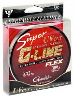 Леска GAMAKATSU "Super G-Line Flex 300" 0,33мм 300м (11,8кг) (светло-серая)