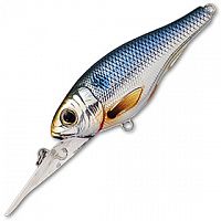 Воблер LiveTarget THREADFIN SHAD (crankbait) 65мм, 9г, сусп., 1,2-2,1м, silver/blue S65M201