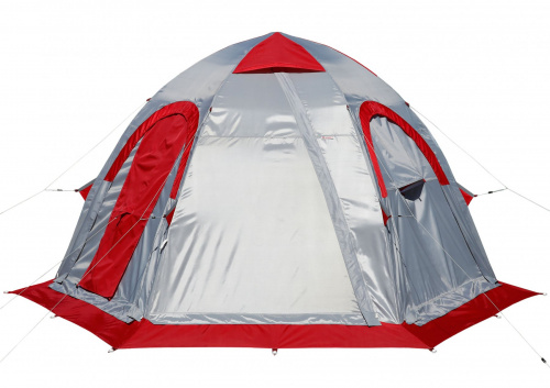 Палатка ЛОТОС 5У (легкий внутренний тент, серо-красный цвет)