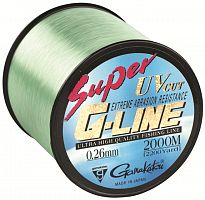 Леска GAMAKATSU "Super G-Line 2000" 0,14мм 2000м (2,8кг) (светло-зеленая)