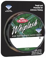Леска плетеная BERKLEY "WHIPLASH" 0.16mm (110m)(19.8kg)(темно-зеленая)
