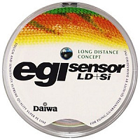 Леска плетеная DAIWA "EGI Sensor LD+Si" # 0,6 120м (зел.бел.роз)