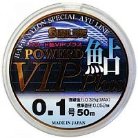 монолеска SUNLINE POWERD AYU VIP PLUS 50m #0.1/0.052mm
