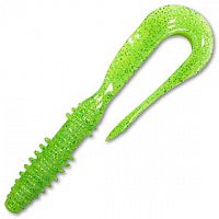 Приманка силиконовая Keitech Mad Wag 7" #424 Lime Chartreuse