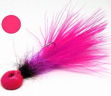 Джиг-головка RB "Таблетка" #4-2,8 гр цвет №1М розовый, осн. мушкой (1 шт.), крючок Jig151