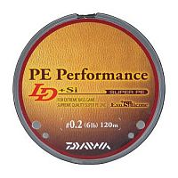 Леска плетеная DAIWA "PE Perfomance 8 Braid+Si" # 2,0 120м (12,5кг) (темн.-коричн.)