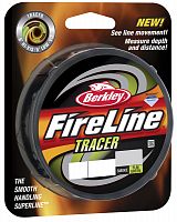 Леска плетеная BERKLEY "FIRELINE FUSED TRACER" 0.15mm (110m)(7.9kg)(зеленая/черная)