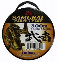 Леска DAIWA "Samurai - Carp 300С" 0,30мм 300м (коричневая)