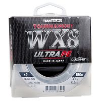 Леска плет. Team Salmo TOURNAMENT Silver Gray WX8 150/019