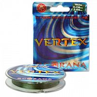 Леска плетен. Scorana "Vertex" тем.зел. 0.12mm 150m VTXL012GN