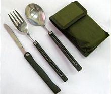 Набор приборов ЛВН-3 (ложка, вилка, нож складные в чехле)