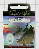 Крючок GAMAKATSU BKS-1310B Allround 22см Comp №12 d поводка 012 (10шт.)