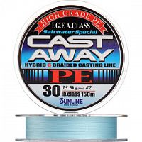 Шнур SUNLINE Cast Away PE HG 150м #0.6 10lb