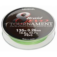 Леска плетеная DAIWA "Tournament 8 Braid EVO" 0,16мм 300м