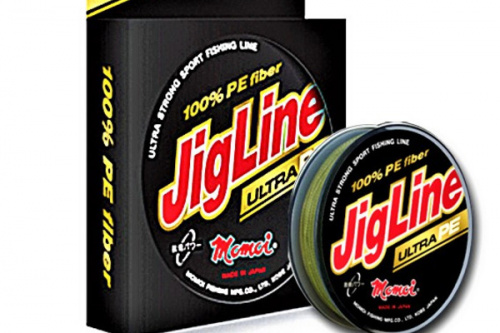Шнур JigLine Ultra PE 100м, 0,12мм, 9,0кг, хаки
