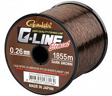 Леска GAMAKATSU "G-Line Element Dark Brown" 0,26мм 1855м (5,0кг) (темно-коричн.)