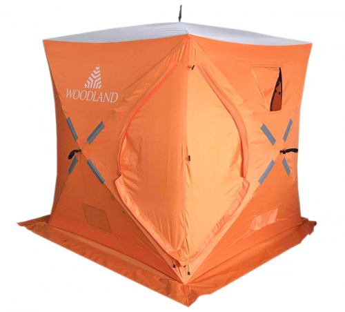 Палатка зимняя WOODLAND ICE FISH 4, 180х180х210 см (оранжевый)NEW