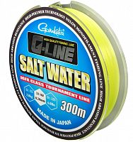 Леска GAMAKATSU "G-Line Salt Water FY" 0,26мм 300м (5кг) (флуо-желтая)