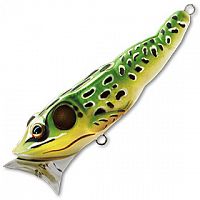 Поппер LiveTarget FROG (popper) 75мм, 14г, плав., поверхн., green/yellow FGP75T500