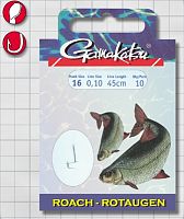 Крючок GAMAKATSU BKS-1050N Roach 45см №18 d поводка 010 (10шт.)