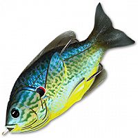 Приманка LiveTarget SUNFISH пустотел. 75мм, 12г, плав., поверхн., blue/yellow pumpkinseed SFH75T555