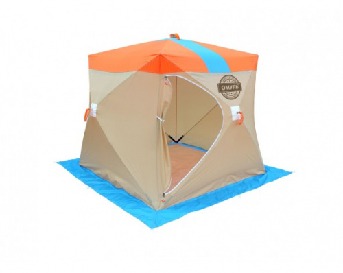 Палатка зимняя Митек "Омуль-Куб 2" (хаки/беж)